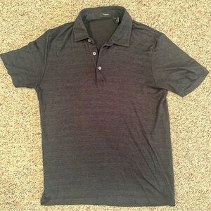 Theory Men's Black Polo Shirt Size Small